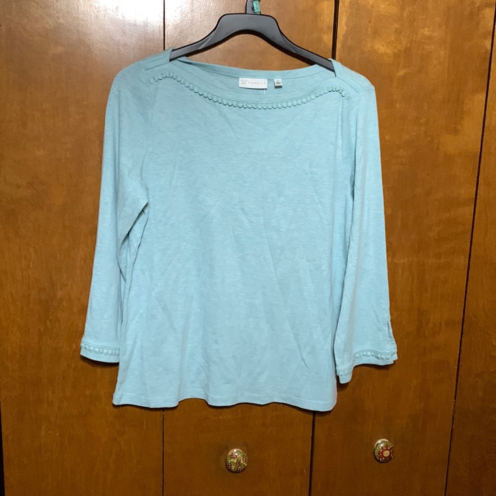RAFAELLA - Casual , Quarter Length Sleeves Shirt (M)